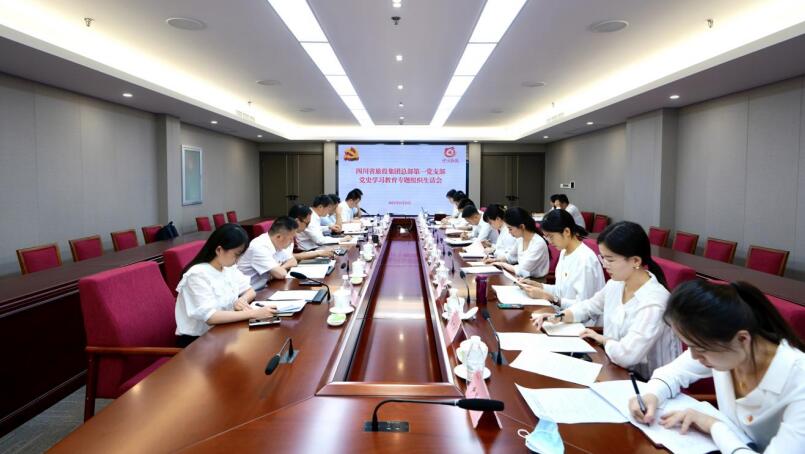 必发888集团党委书记、董事长任丁参加总部第一党支部党史学习教育专题组织生活会